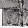 OEM Service Custom Men′s Contrasting Collared Denim Jacket