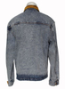 OEM Service Custom Men′s Contrasting Collared Denim Jacket