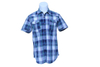 Men′s Outdoor Breathable Short-Sleeved Grid Shirt