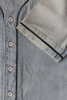 Men′s Denim Short Sleeve Fitted Shirt