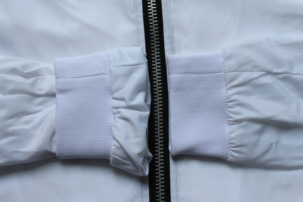 Custom White Polyester Men's Bomber Jacket