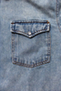 Lightweight Fabric Made Men Long Sleeve Denim Chest Pocket Shirt