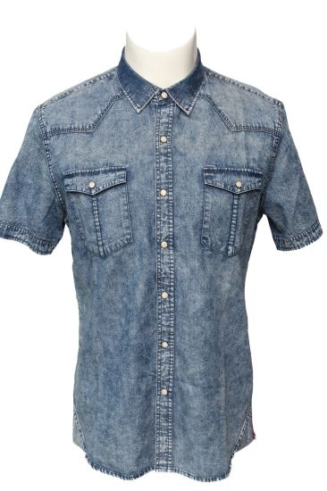 Boutique Cotton Casual Fashion Plain Short Sleeve Shirt for Men