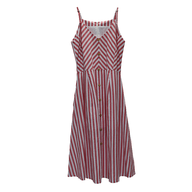 Summer Dress, Sexy Striped Slip Dress, Sleeveless Dress