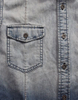 Boutique Gradient Ramp Denim Jacket, Three Quarter Sleeve Denim Jackets