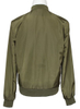 Custom High-End Pure Polyester Men′s Olive Bomber Jacket