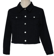 Kids Black Denim Outwear, Black Ripped Denim Jackets