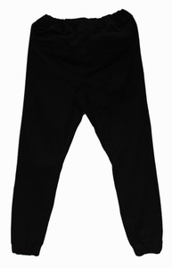 Men′s Black Loose Trousers Cotton Drawstring Waist Sweatpants