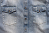 Medium Denim Made Men Long Sleeve Denim Western Style Shirt