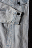 Blue and Black Patchwork Men′s Denim Jackets