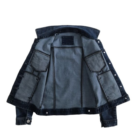 Basic Style Kids Denim Outwear Denim Jacket with Tassel