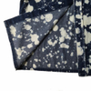 Collarless Short Sleeves Blue Denim Shirt for Men