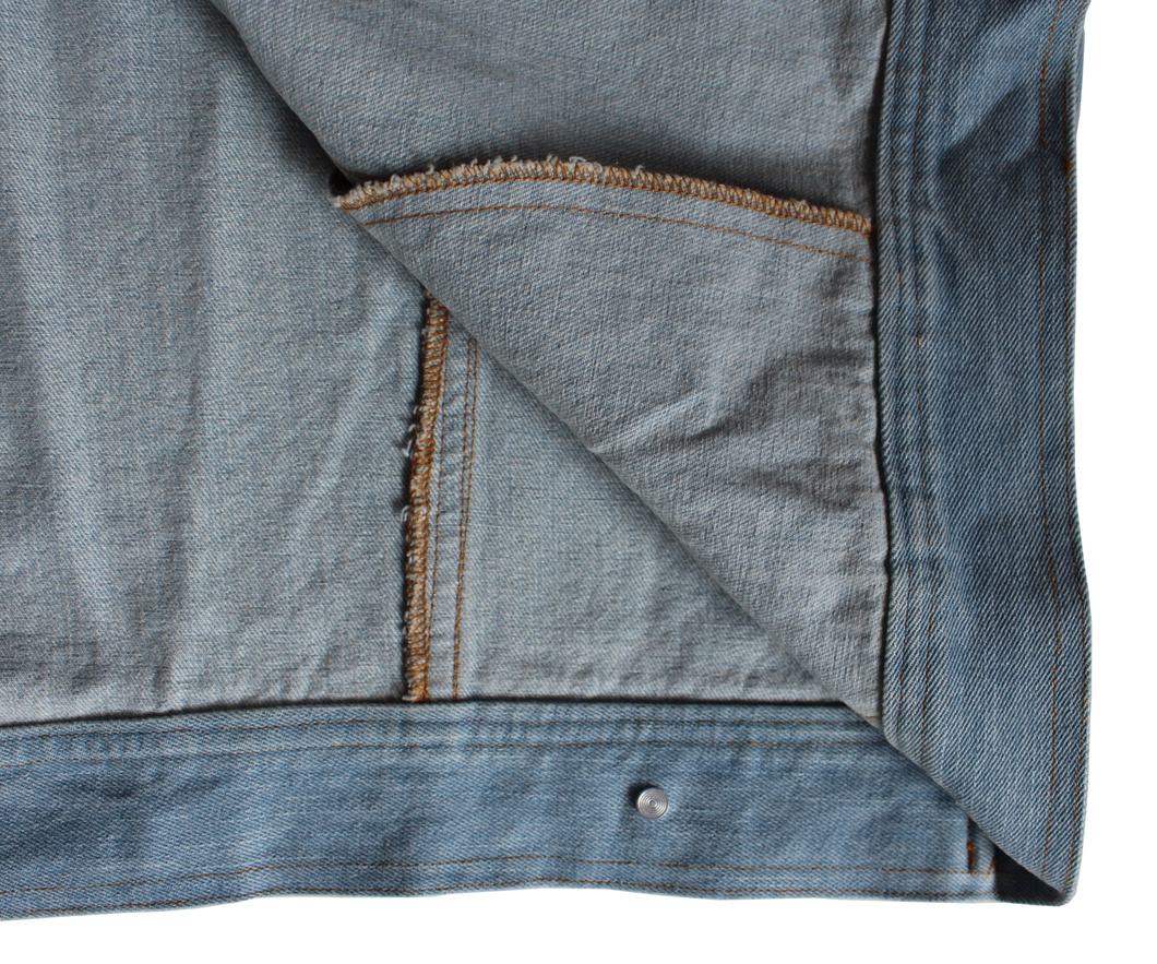Men's Oversized Denim Jackets, Light Blue Wash Denim Jackets