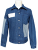 Delicate Design Light Blue Patchwork Men′s Denim Jackets