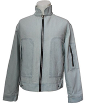 Men′s Standing-Collared Denim Jackets, Heavy Duty Leisure Denim Jackets