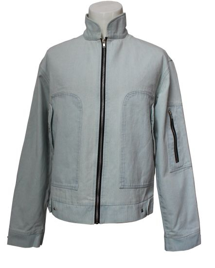 Men′s Standing-Collared Denim Jackets, Heavy Duty Leisure Denim Jackets