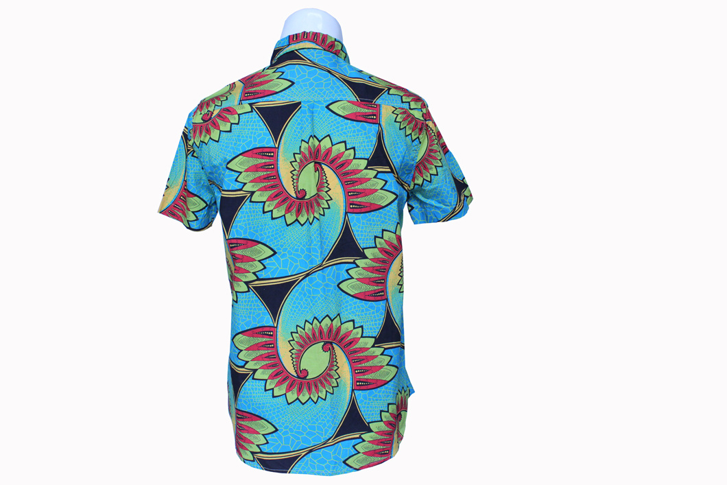Summer Style Men's Flora Shirt with Short Sleeves