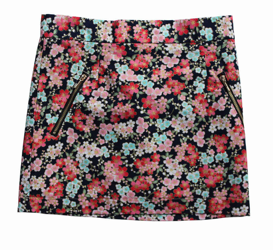 A-Line Skirt, Sexy Little Skirt, Floral Skirt, Women's Miniskirt