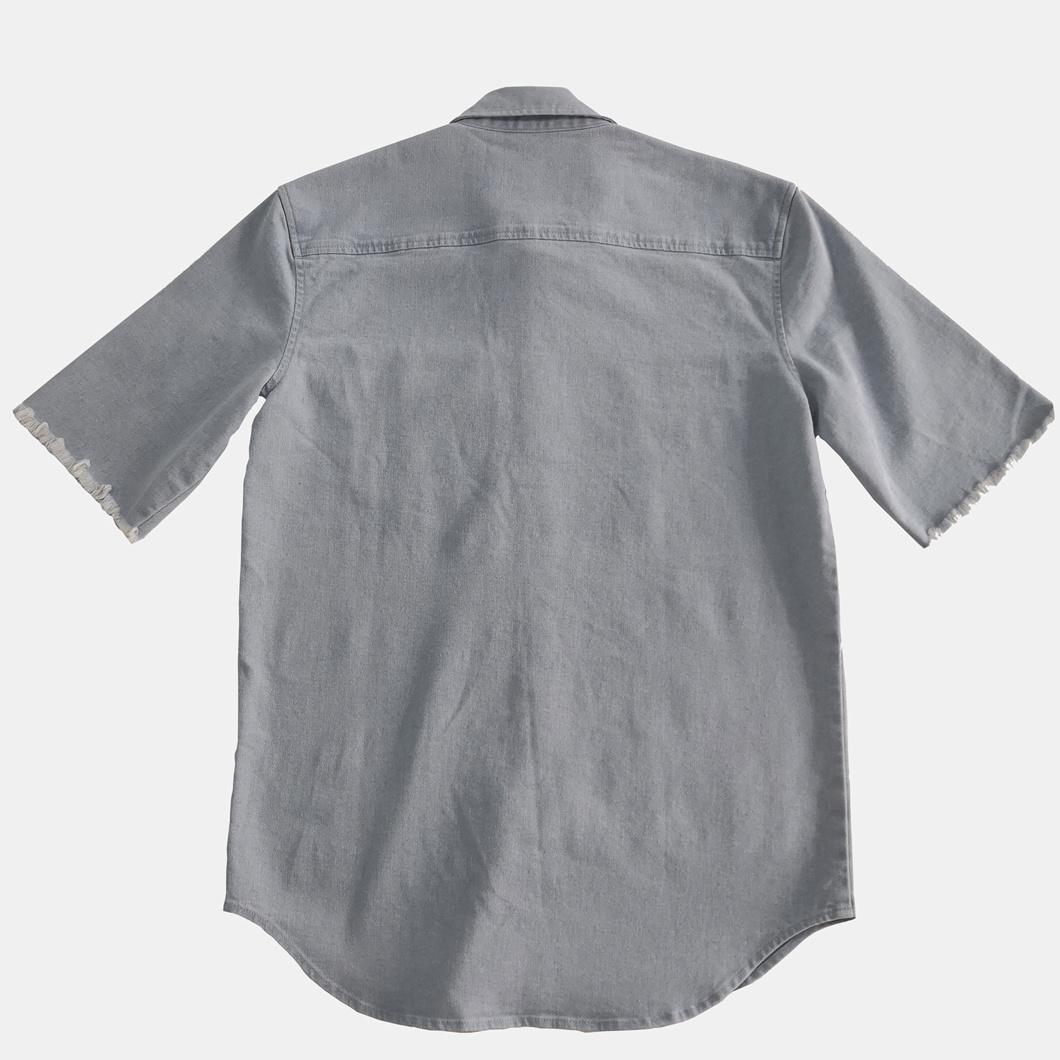 New Arrival Denim Short Sleeve Shirt for Man