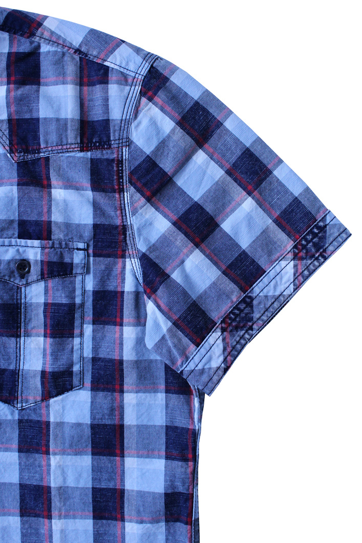 High Quality Grid Cotton Shirt, Men's Outdoor Breathable Short-Sleeved Shirts