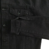 OEM Service Custom Men′s Black Denim Jacket