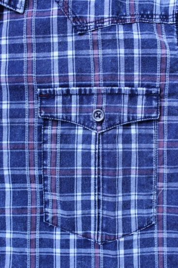 Boutique High Quality Grid Cotton Men′s Shirts with Factory Price