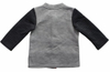 Pure Cotton White and Gray Patchwork Style Zip Fastening Babywear