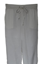 Plain White and Smooth Ladies′ Casual Trousers, Women′s Lace-up Trousers
