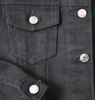 Black Ripped Denim Jackets for Kids, Boutique Black Denim Outwear