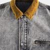 OEM Service Custom Men′s Contrasting Collared Denim Jacket