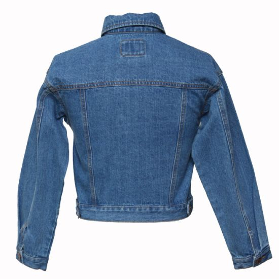 Basic Style Kids Denim Outwear Denim Jacket