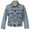Futuramic Design Girls Denim Jacket with Two Big Pockets, Outwear Denim Jackets