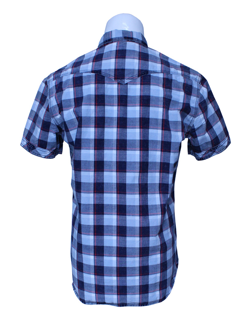 Fashion High Quality Grid Cotton Men's Shirts with Factory Price