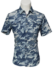 Men′s Camouflage Short-Sleeved Casual Shirt