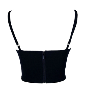 New style wholesale womens adjustable strap bra tank top short lady crop tops