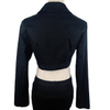Fashion black short blazer ladies jacket