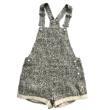 Fashion leopard print overall shorts womens 