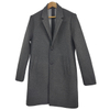 Quality men's charcoal color melton coats