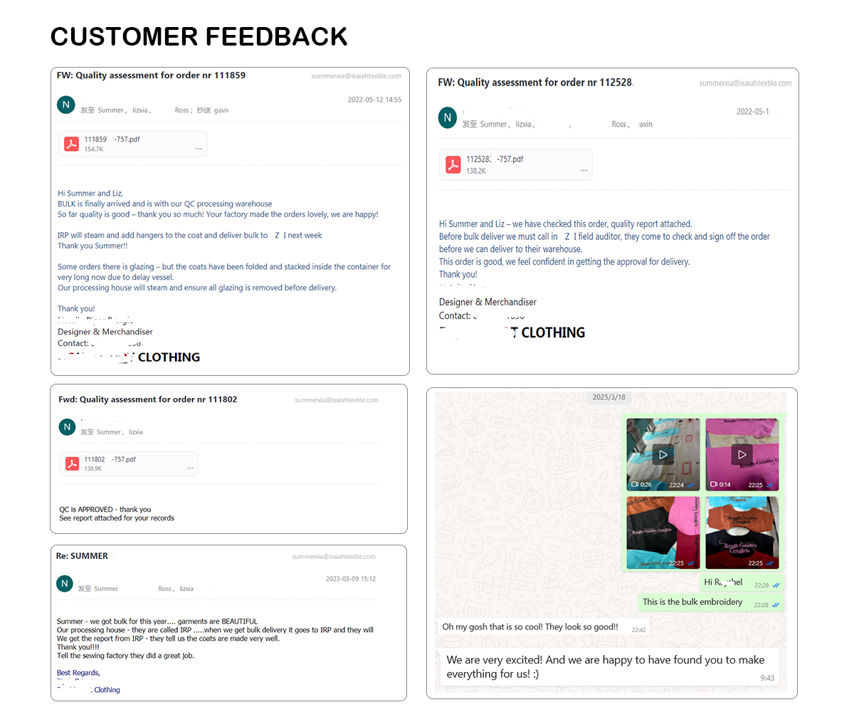 customer feedback.