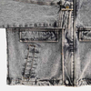 Men's Retro Washed Cotton Denim Long Sleeve Lapel Jacket