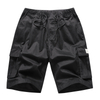 Men's Summer Elastic Waist Baggy Sport Cargo Shorts with Drawstring