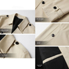 Men's Spring Autumn Lapel Single-Breasted Business Casual Windbreaker