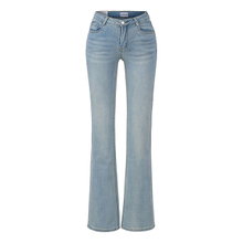Women's Versatile Slim Fit High Rise Stretch Flared Denim Jeans