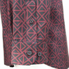 Men's Custom Geometric Print Poly Spandex Long Sleeve Dress Shirt