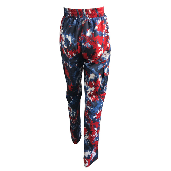 Floral print pants with eclastic waist