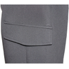Woman buckle belt spandex stretch straight tapered pants with pocket