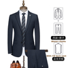 Men's Bespoke 2 Piece Business Prom Wear Formal Balzer Pants Grooms Wedding Suits