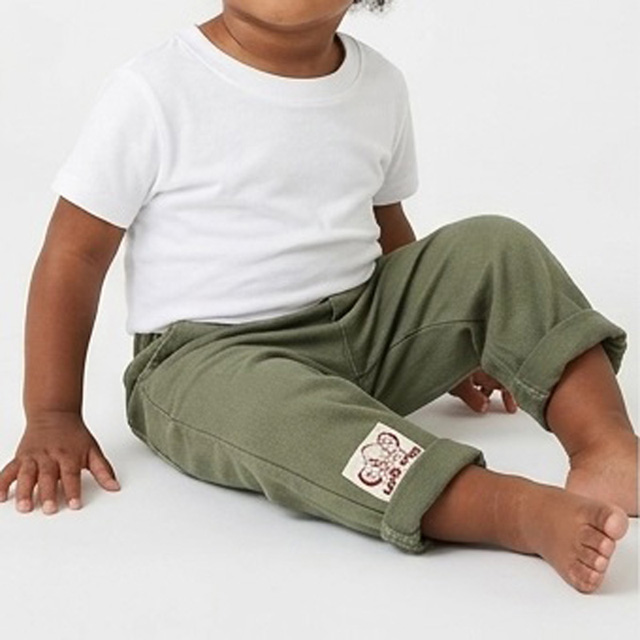 Boys Elastic Waist Outdoor Casual Cotton Twill Cargo Khaki Pants