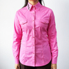 Women Cotton Spandex Embroidery Casual Slim Fit Western Shirt