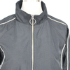 Women's Striped Sports Stand Collar Cropped Zipper Outdoor Running Jacket